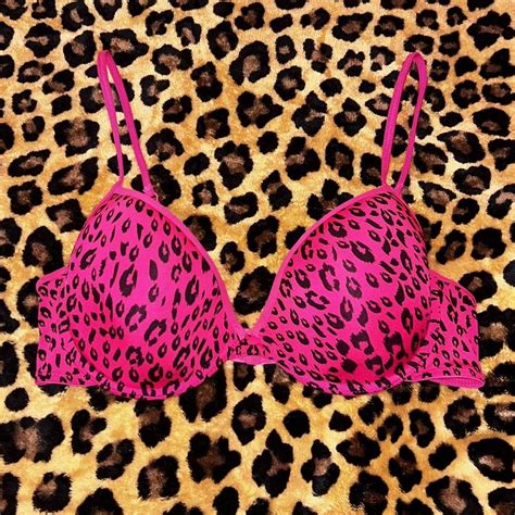 pink leopard print bra
